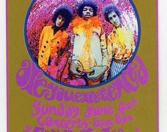 Jimi Hendrix Experience - Handbill - 7" x 4" - Saville Theatre - Reprint - Photo By Karl Ferris