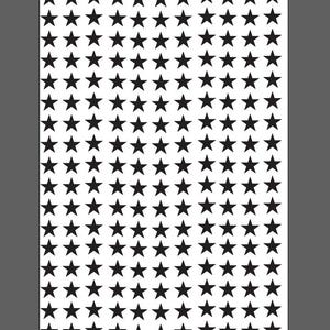 0,5" sterren 7 x 11" stencil digitaal download vectorbestand