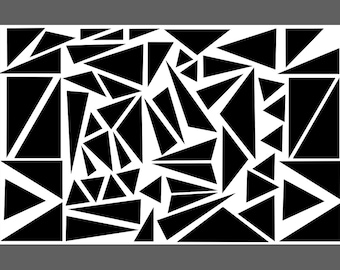 Splinter Camo 7x11" Stencil Digital Download Vector File