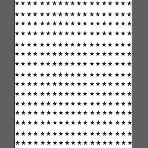 0,25" sterren 7 x 11" stencil digitaal download vectorbestand