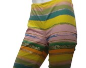 Vintage MOSCHINO Striped Stretchy Capris