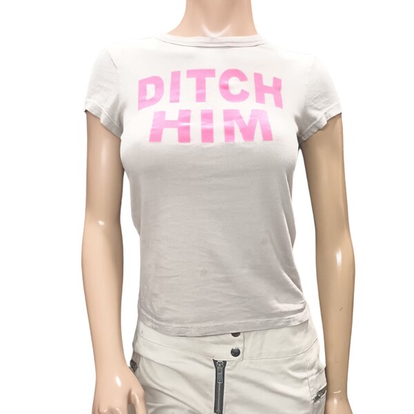 Juicy Couture Ditch Him Short Sleeve Tee Rare Size Small