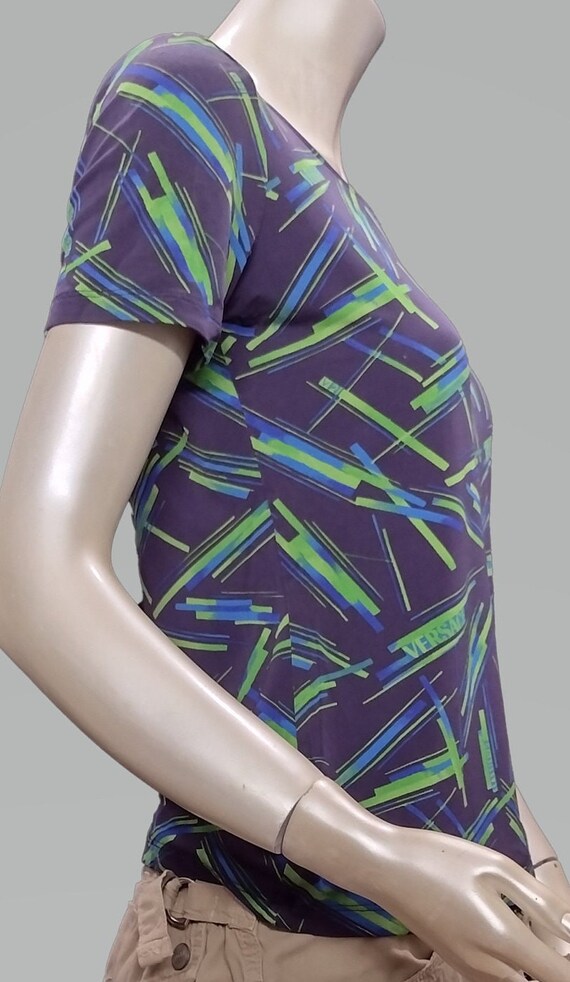 Y2K Versace Jeans Couture Geometric Print T-Shirt - image 7