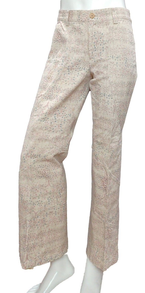 Vintage ISSEY MIYAKE Floral Print Pants - image 1