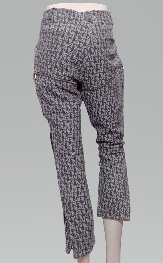 Christian Dior John Galliano Monogram Denim Zip-o… - image 5