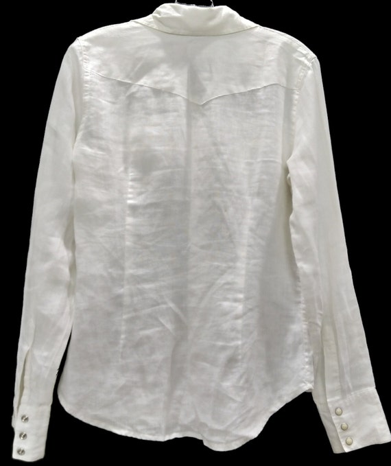 Vintage LUCKY BRAND White Long Sleeve Blouse - image 10