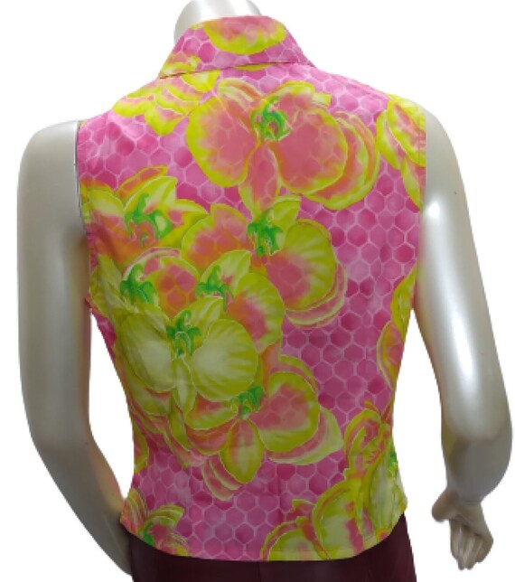 VERSACE JEANS COUTURE Vintage Sleeveless Floral P… - image 5