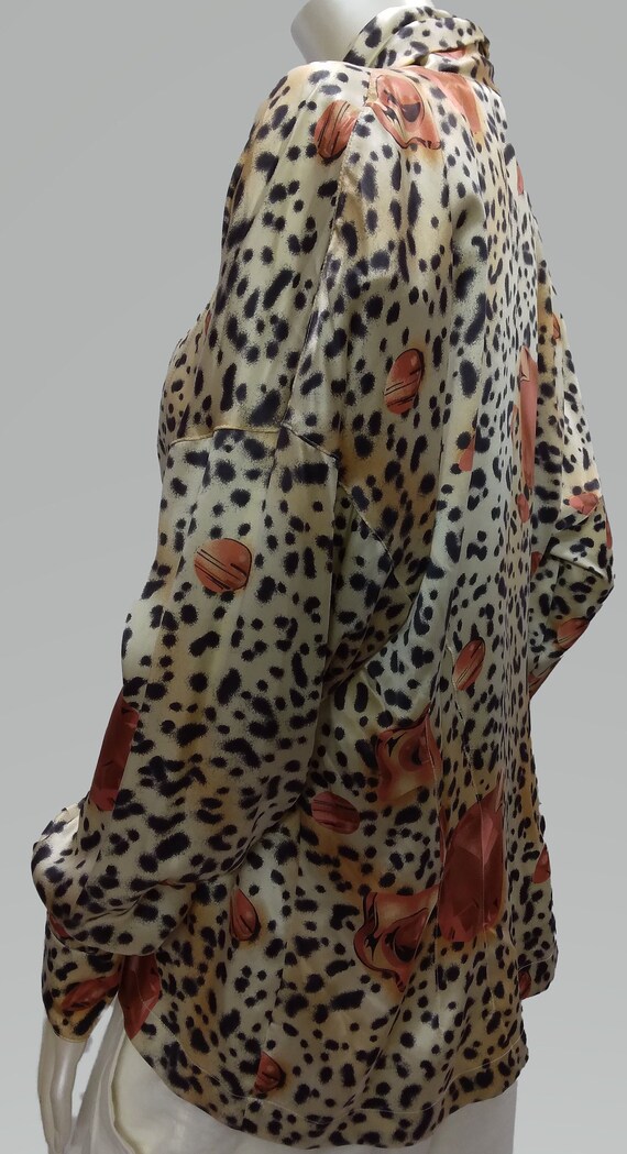 Vintage Silk Animal Print ESCADA Blouse - image 4