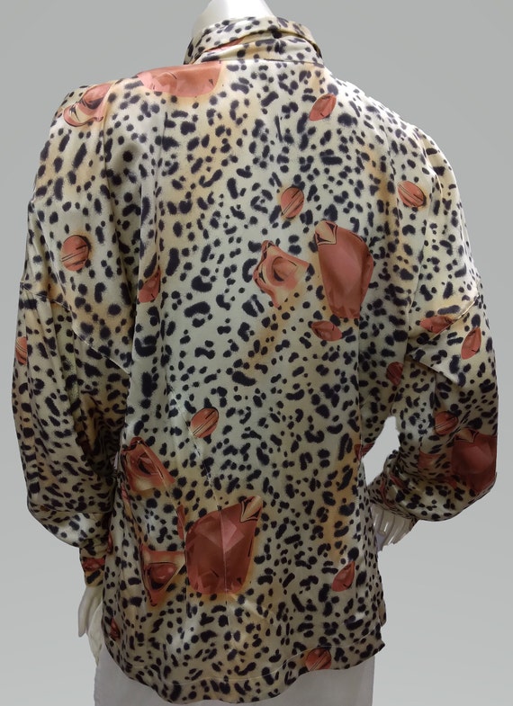 Vintage Silk Animal Print ESCADA Blouse - image 3