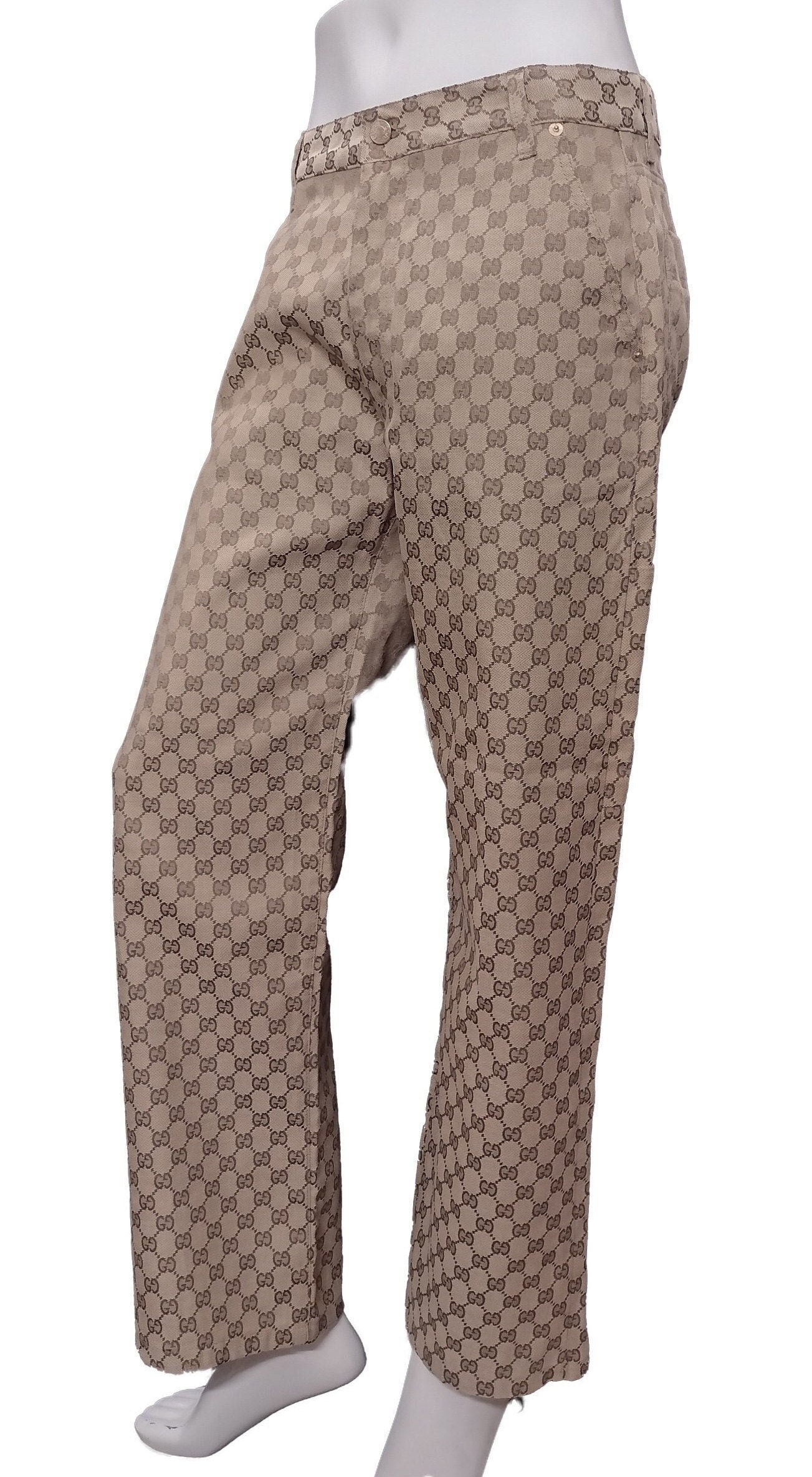 Gucci Monogram Pants Vintage GG 