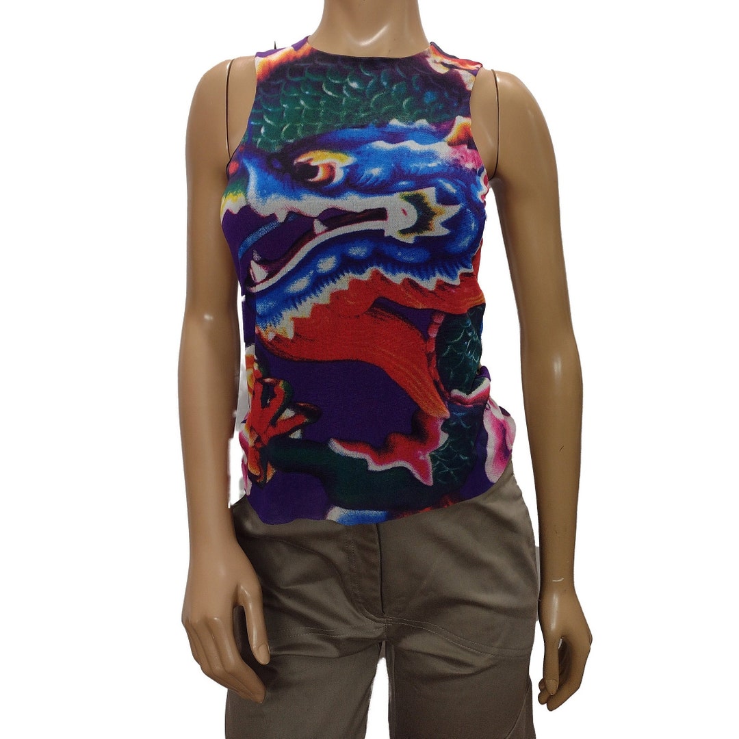 Vivienne Tam Spring 2000 Collection Chinese Dragon Sheer Shell - Etsy