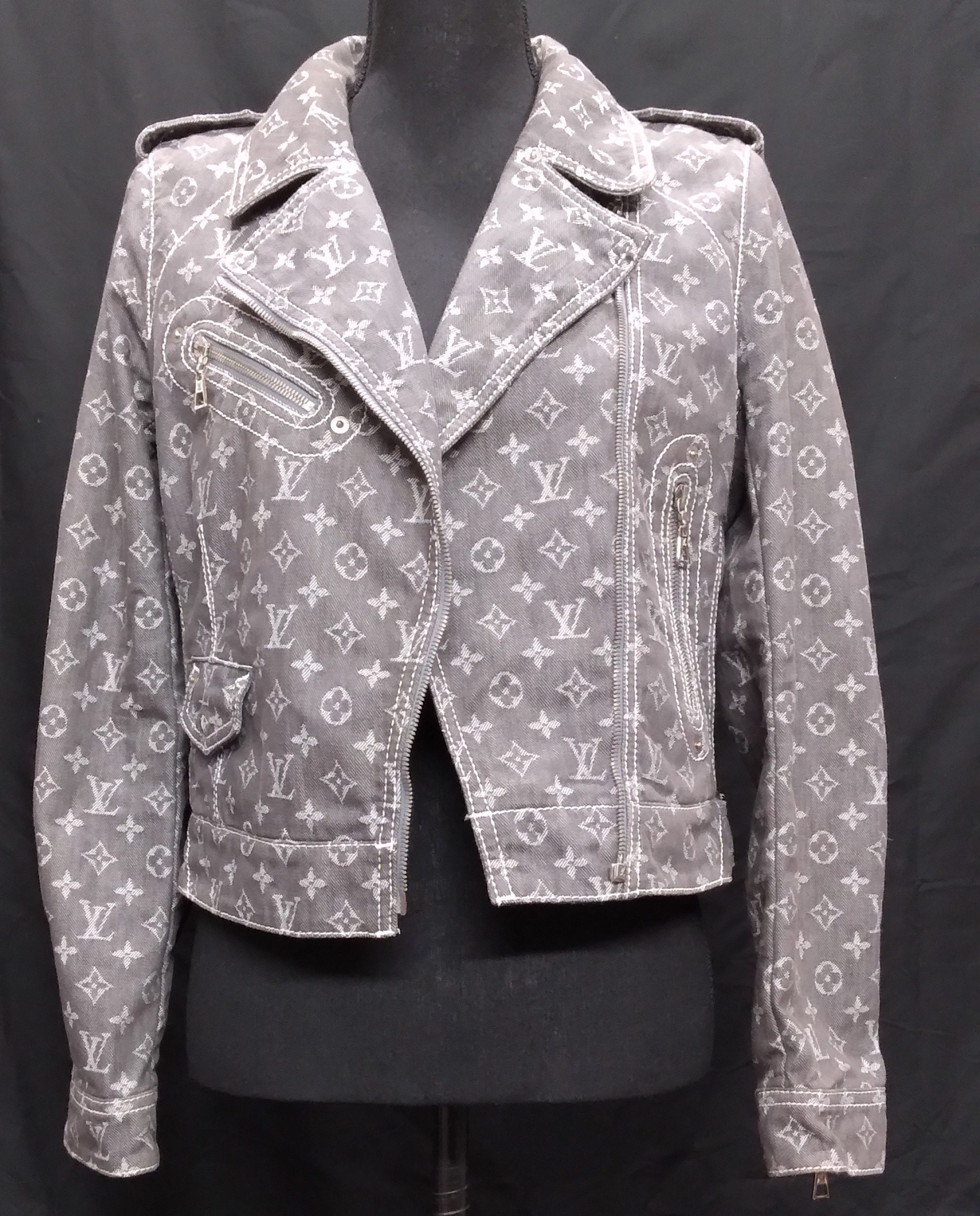 lv denim jacket women's