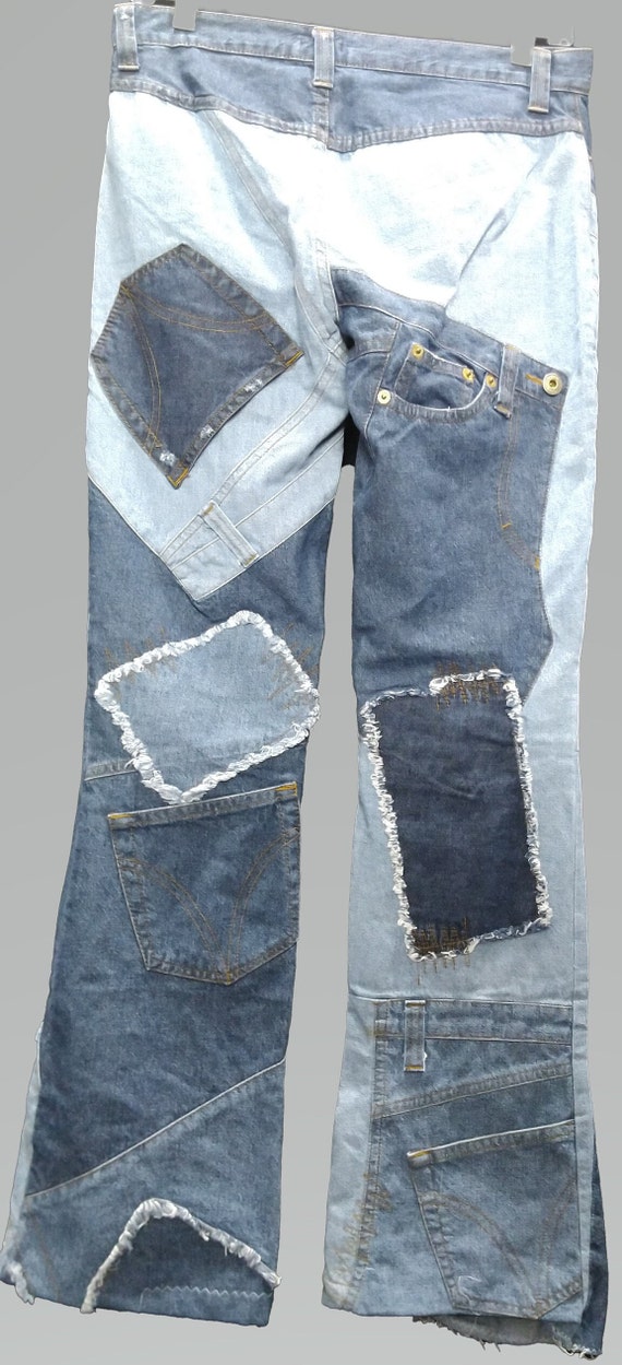 DOLCE & GABBANA Vintage Pockets Patchwork Mid Rise Jeans - Etsy