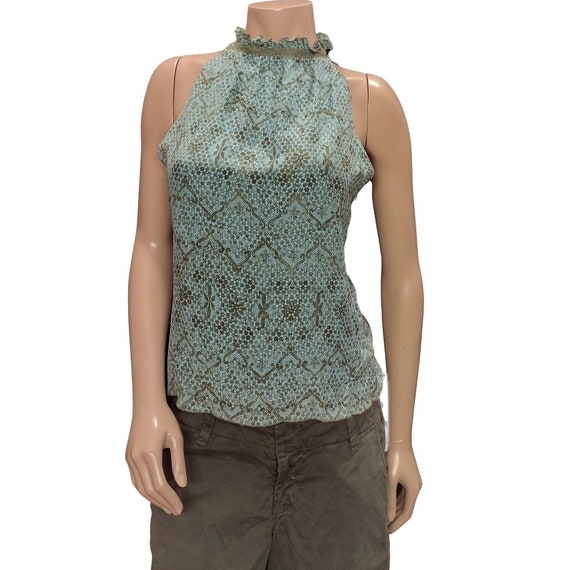 Rebecca Taylor Boho Y2K Sleeveless Top Floral Pri… - image 1