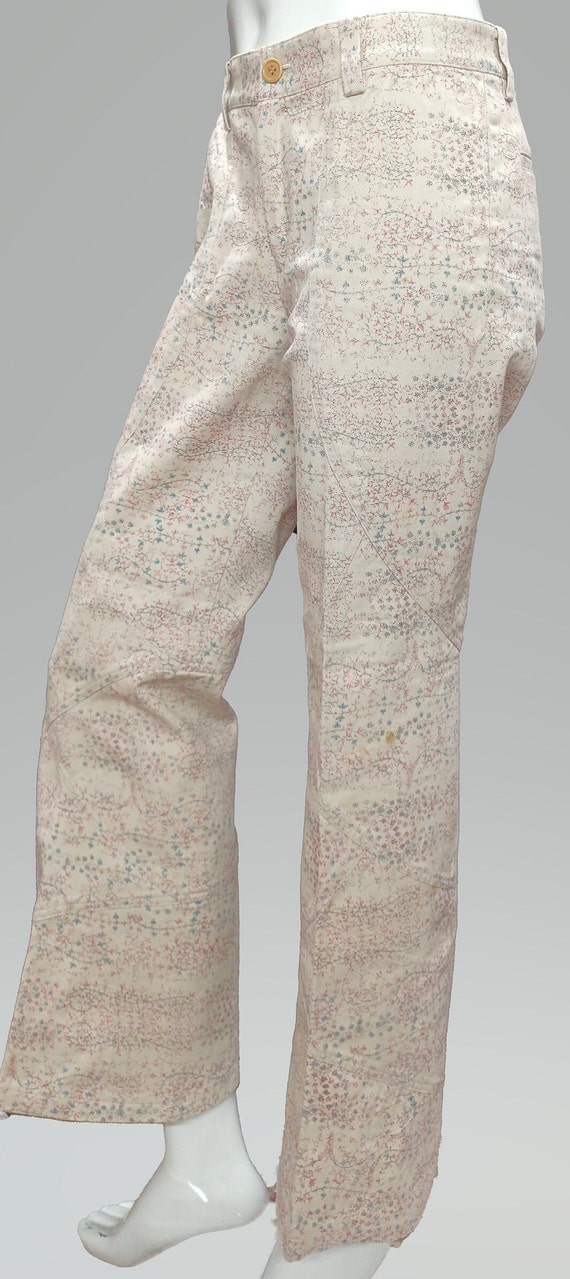Vintage ISSEY MIYAKE Floral Print Pants - image 3