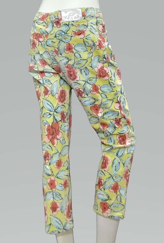 Vintage BLUGIRL Pants by ANNA MOLINARI Floral - image 6