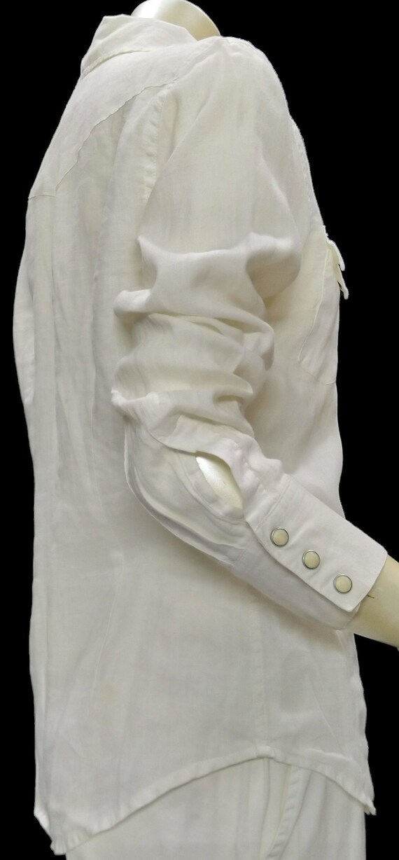 Vintage LUCKY BRAND White Long Sleeve Blouse - image 7