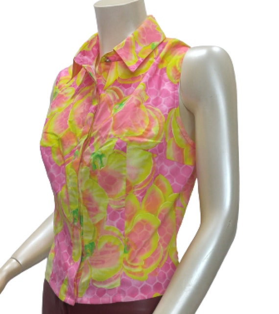 VERSACE JEANS COUTURE Vintage Sleeveless Floral P… - image 8