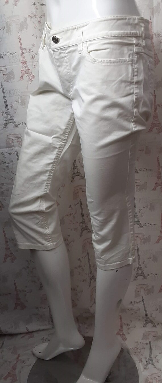 DOLCE and GABBANA Vintage White Jeans Capris - image 3
