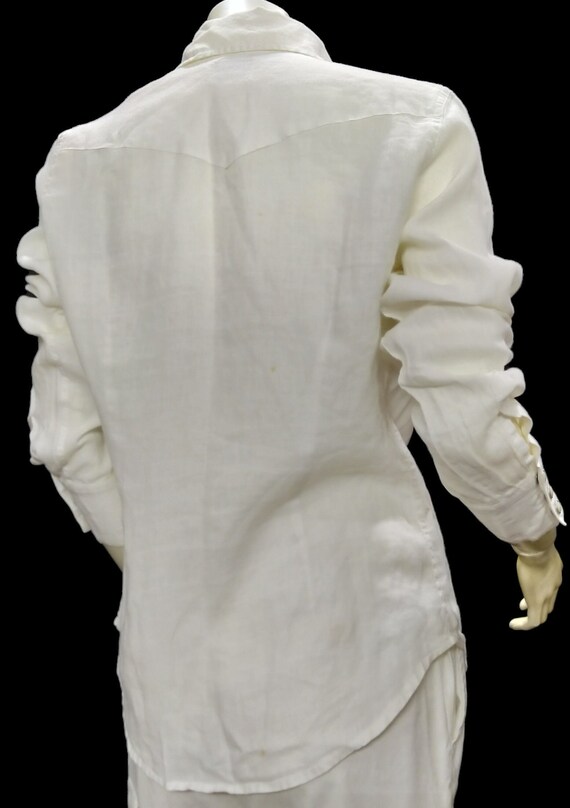 Vintage LUCKY BRAND White Long Sleeve Blouse - image 6