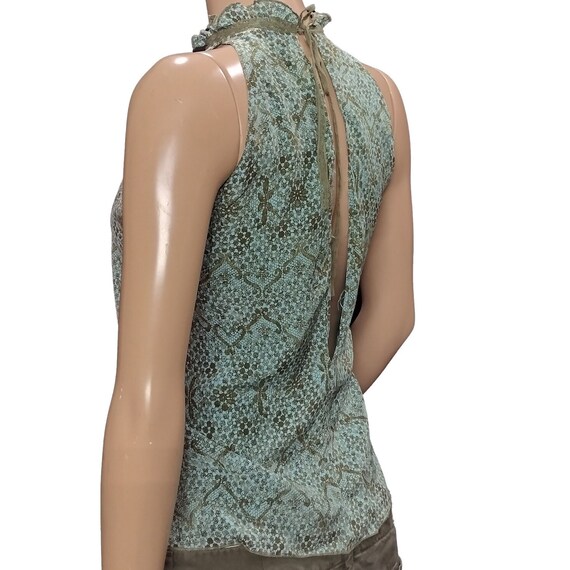 Rebecca Taylor Boho Y2K Sleeveless Top Floral Pri… - image 4