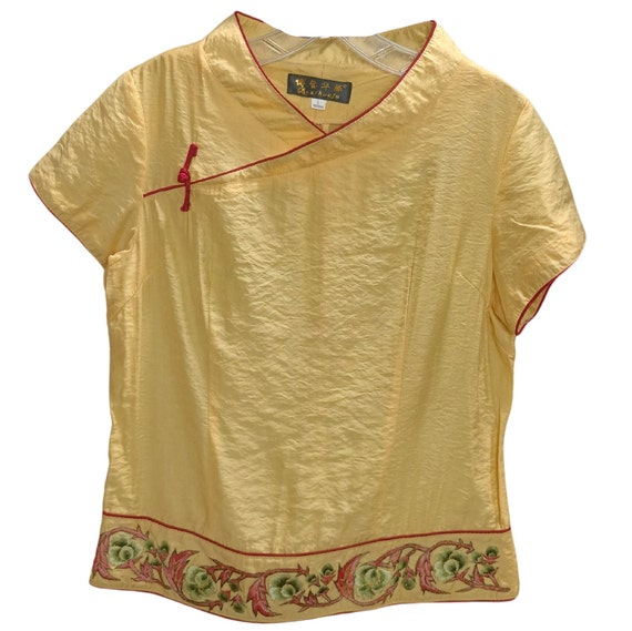 Traditional Embroidered Chinese Qipao Blouse Size… - image 9