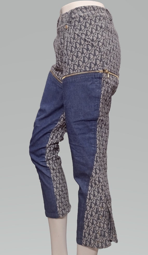 Christian Dior John Galliano Monogram Denim Zip-o… - image 4