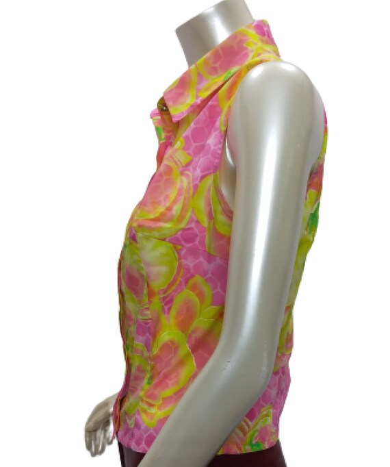 VERSACE JEANS COUTURE Vintage Sleeveless Floral P… - image 7
