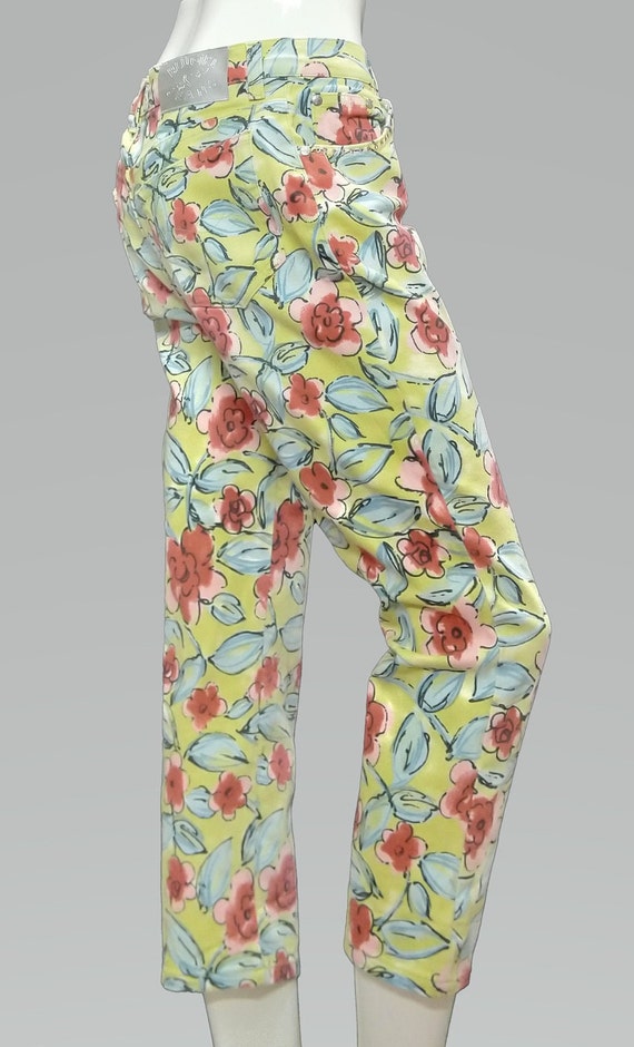 Vintage BLUGIRL Pants by ANNA MOLINARI Floral - image 7