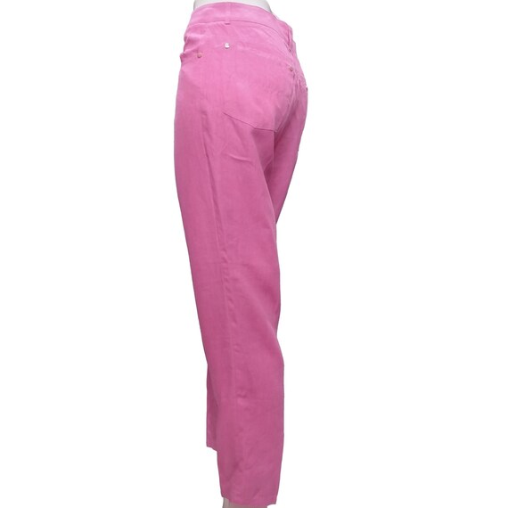 Ralph Lauren Vintage Pink Linen Pants Size 4 - image 5