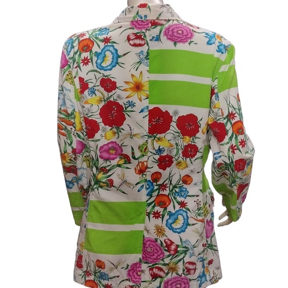 Moschino Jeans Vintage Floral Print Blazer - image 5