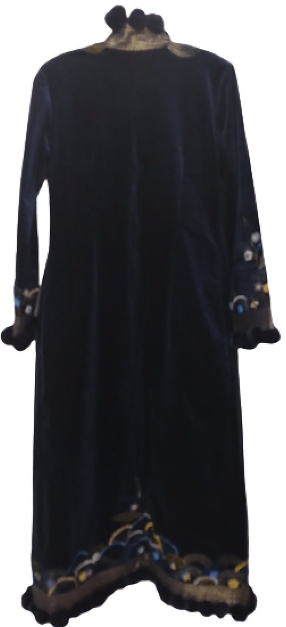 MINH HANH Vintage Duster with Floral Embroidery 9… - image 8