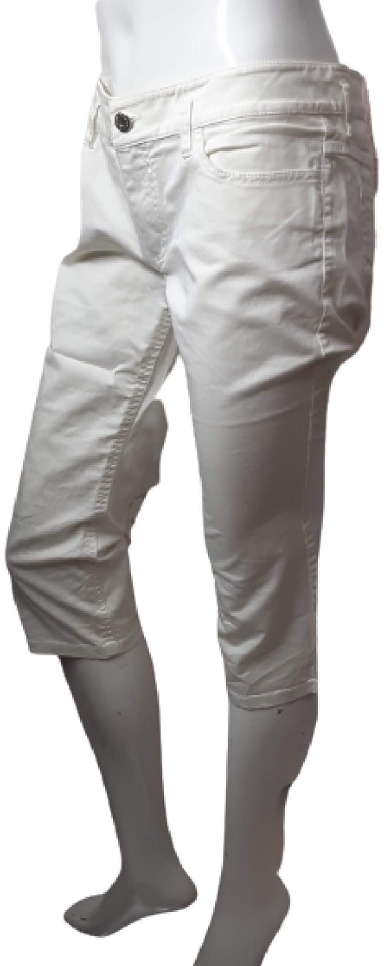 DOLCE and GABBANA Vintage White Jeans Capris - image 1