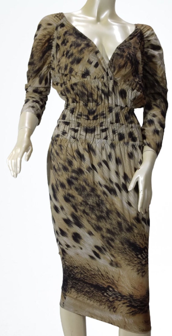 JUST CAVALLI VINTAGE Leopard Print Dress