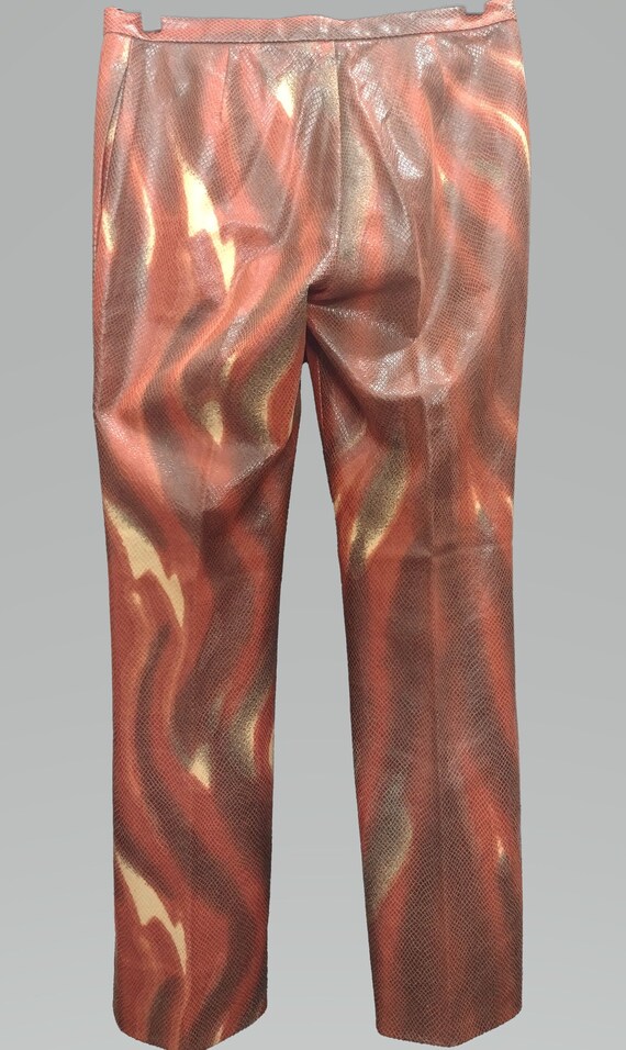 Vivienne Tam Faux Snakeskin Pants with PVC Dots - image 9