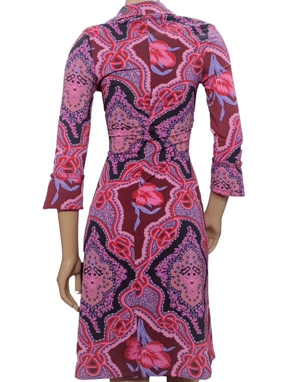 Vintage Betsey Johnson Floral Stretch Polo Dress - image 5