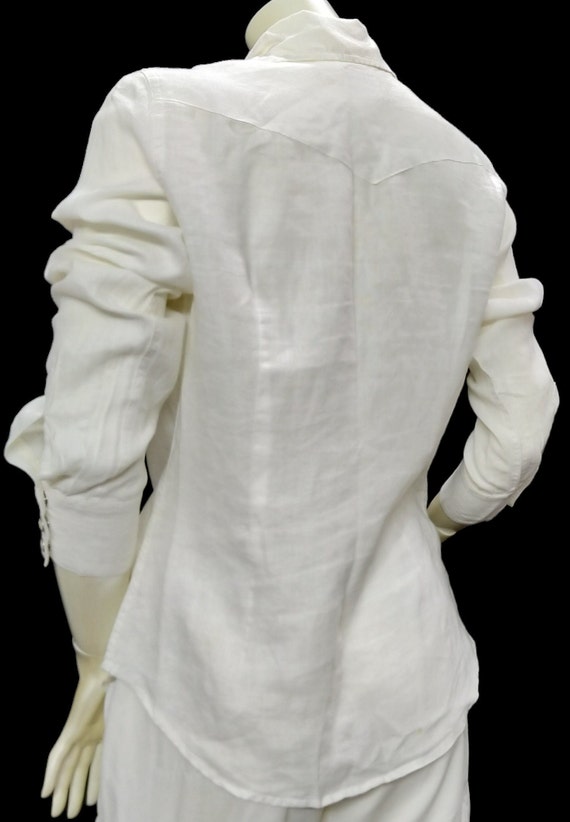 Vintage LUCKY BRAND White Long Sleeve Blouse - image 5