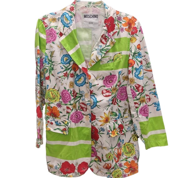 Moschino Jeans Vintage Floral Print Blazer - image 9