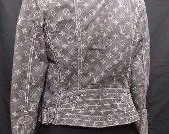 Women's Louis Vuitton Denim Jacket Vintage LV Monogram -  Finland