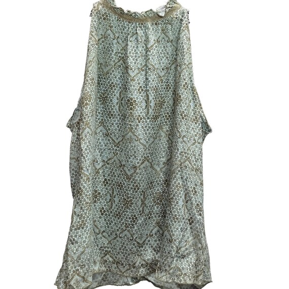 Rebecca Taylor Boho Y2K Sleeveless Top Floral Pri… - image 10