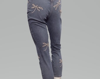 Embroidered Jeans - Bloomingdale's