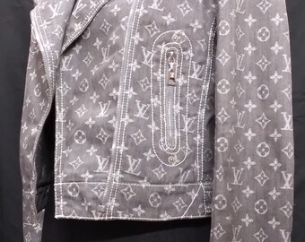 Women's Louis Vuitton Denim Jacket Vintage LV Monogram -  Finland