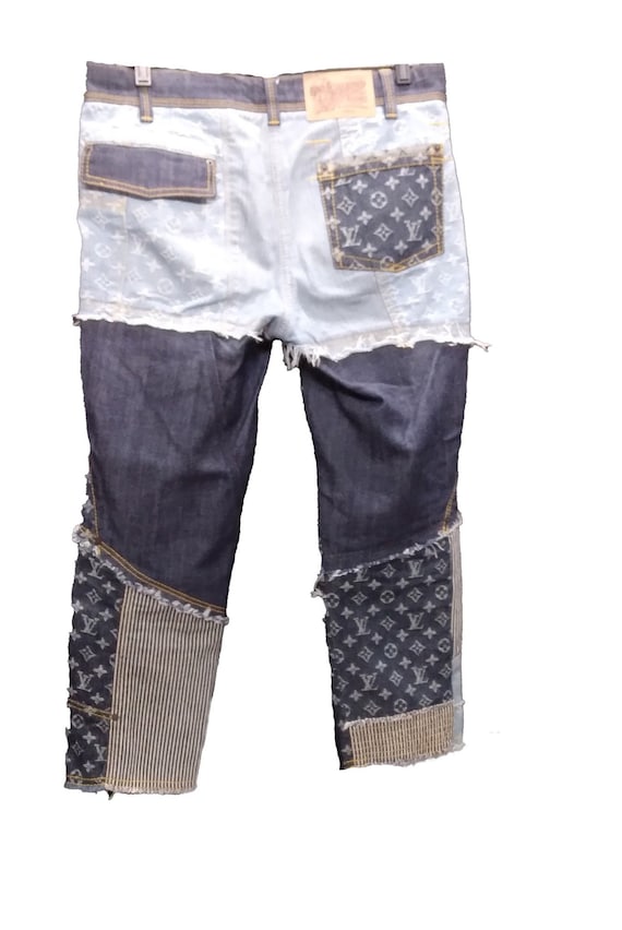 Louis Vuitton Lv Patch Monogram Denim Jeans mens