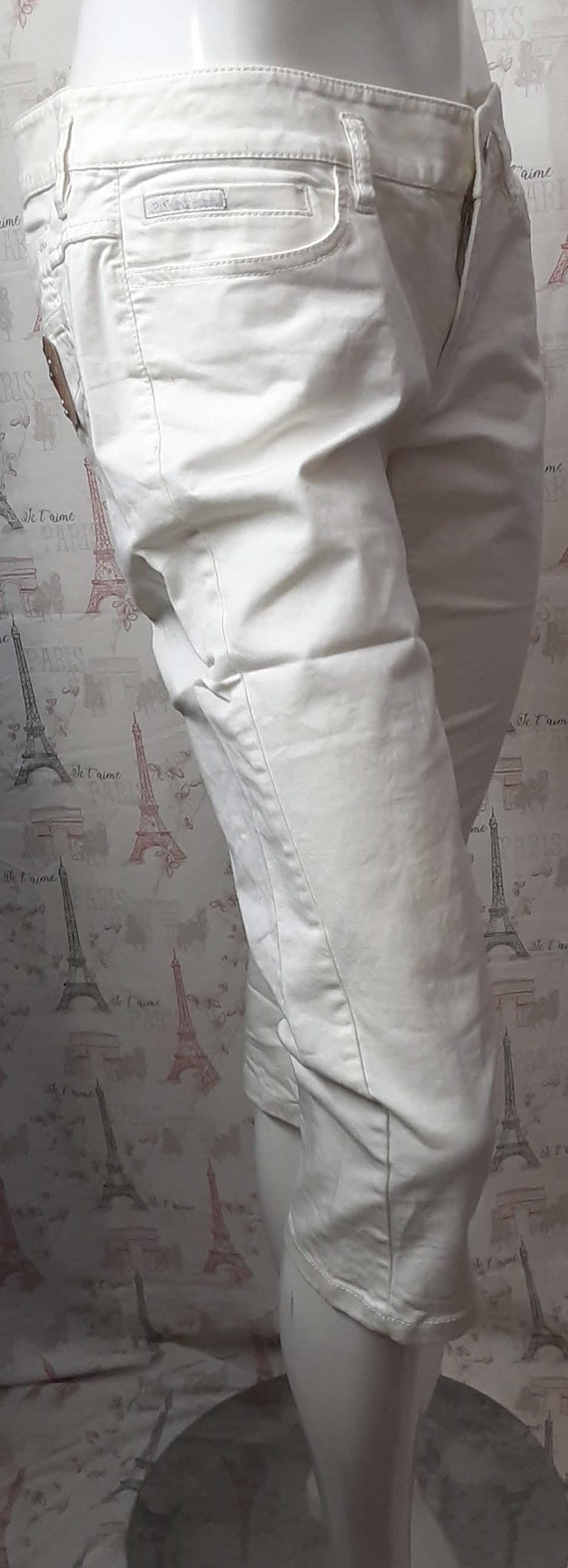 DOLCE and GABBANA Vintage White Jeans Capris - image 6