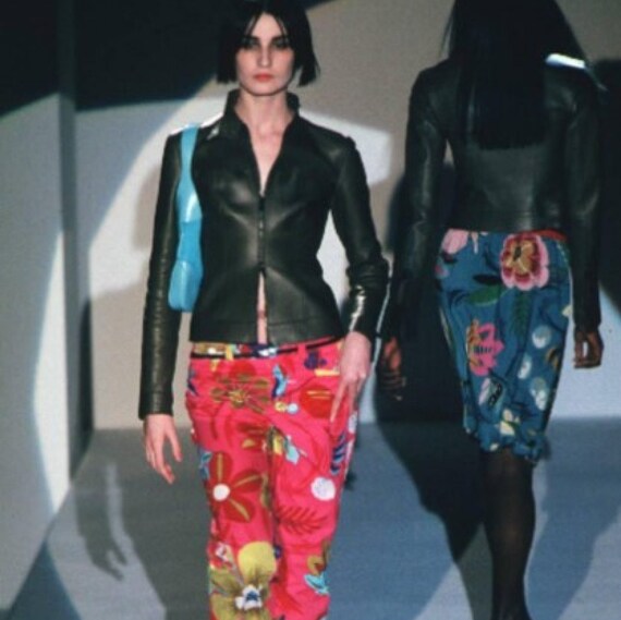 TOM FORD for GUCCI 1999 Floral Printed Cropped Runway Pants - Etsy