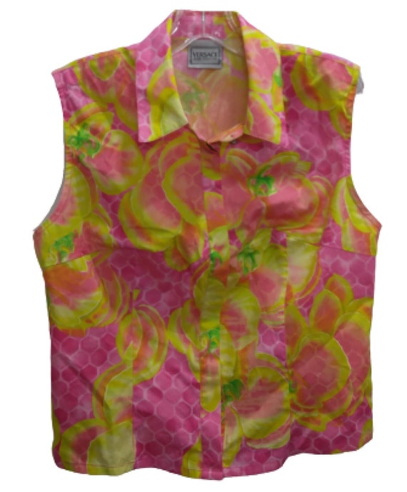 VERSACE JEANS COUTURE Vintage Sleeveless Floral P… - image 10