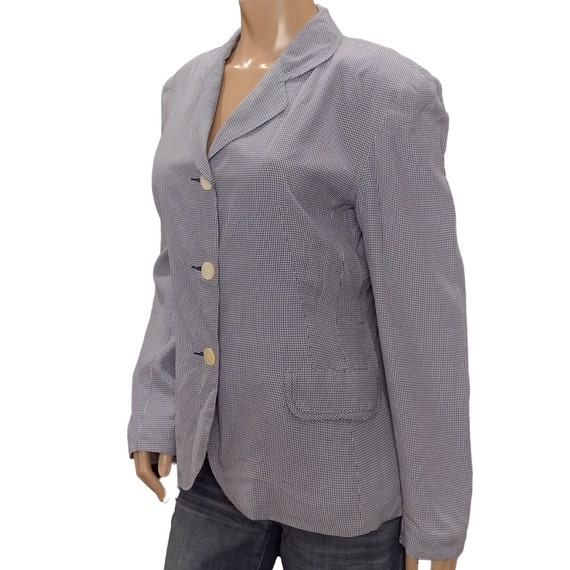 Vintage Black and White Women's Blazer - image 2