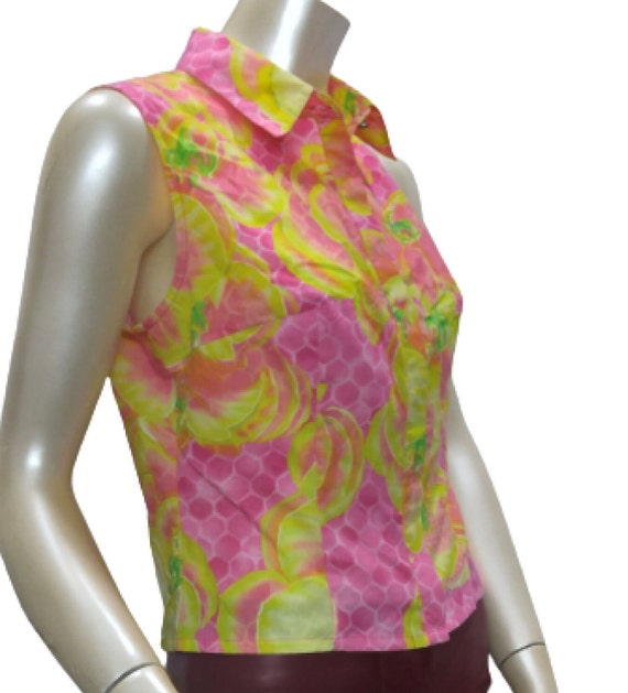 VERSACE JEANS COUTURE Vintage Sleeveless Floral P… - image 2