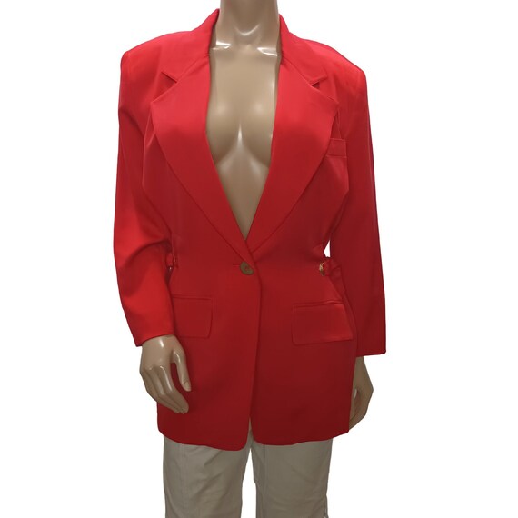 90s Vintage EMANUEL Red Party Blazer - image 1