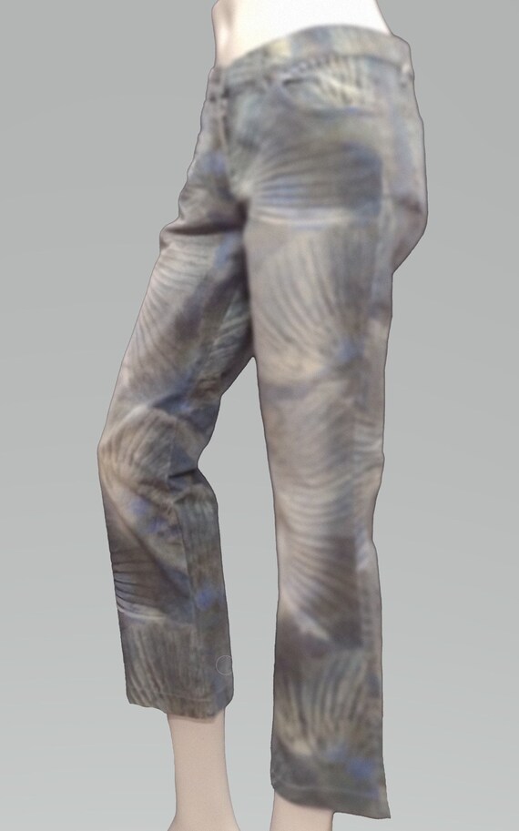 Fendi Feather Printed Jeans - image 3